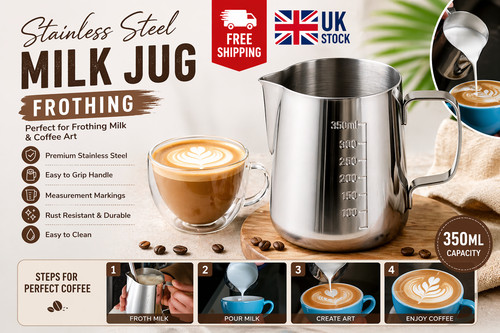 Stainless steel milk - milk, jug