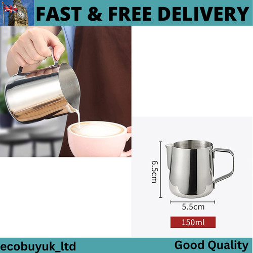 Stainless steel milk jug - stainless,