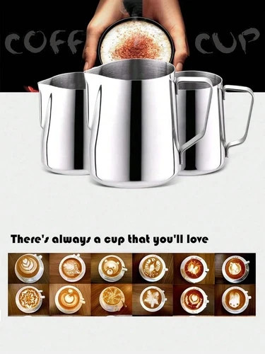 Stainless steel milk coffee - milk, /