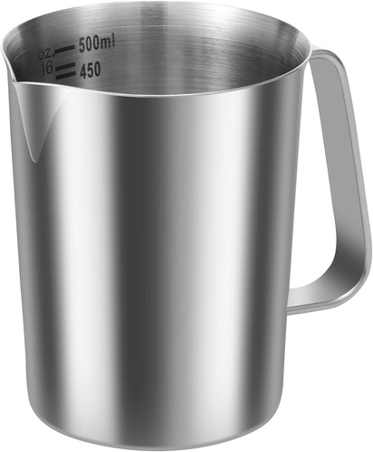 Stainless steel milk jug 500ml - milk,