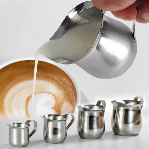 1xstainless steel milk - 1xstainless, milk/coffee