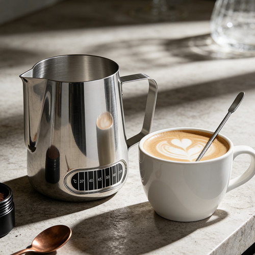 Stainless steel milk jug - milk,