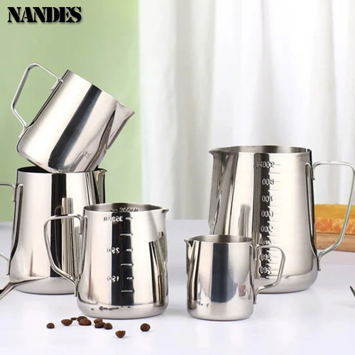 Stainless steel milk frother - stainless,