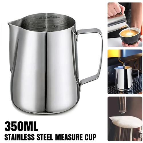 Stainless steel milk jug - steel,